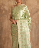 Tatvika Geometrical Weave Saree Satin Silk