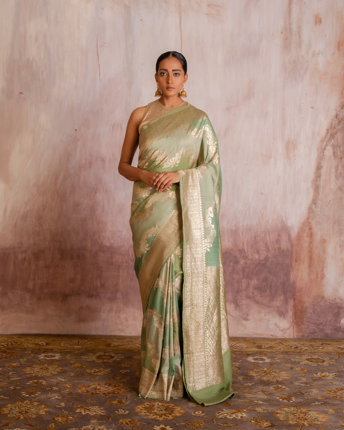 Mananya Rangkat Handwoven Saree Georgette
