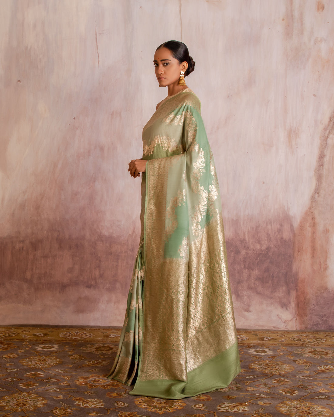 Mananya Rangkat Handwoven Saree Georgette