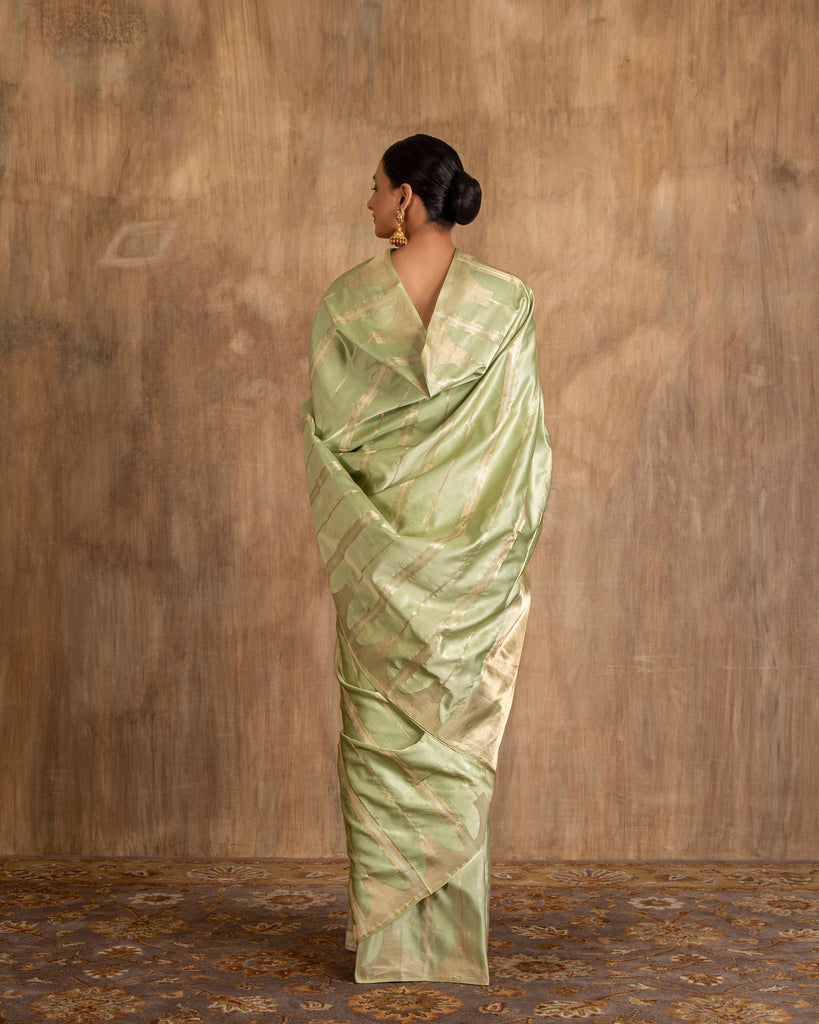 Tatvika Geometrical Weave Saree Satin Silk