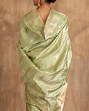 Tatvika Geometrical Weave Saree Satin Silk