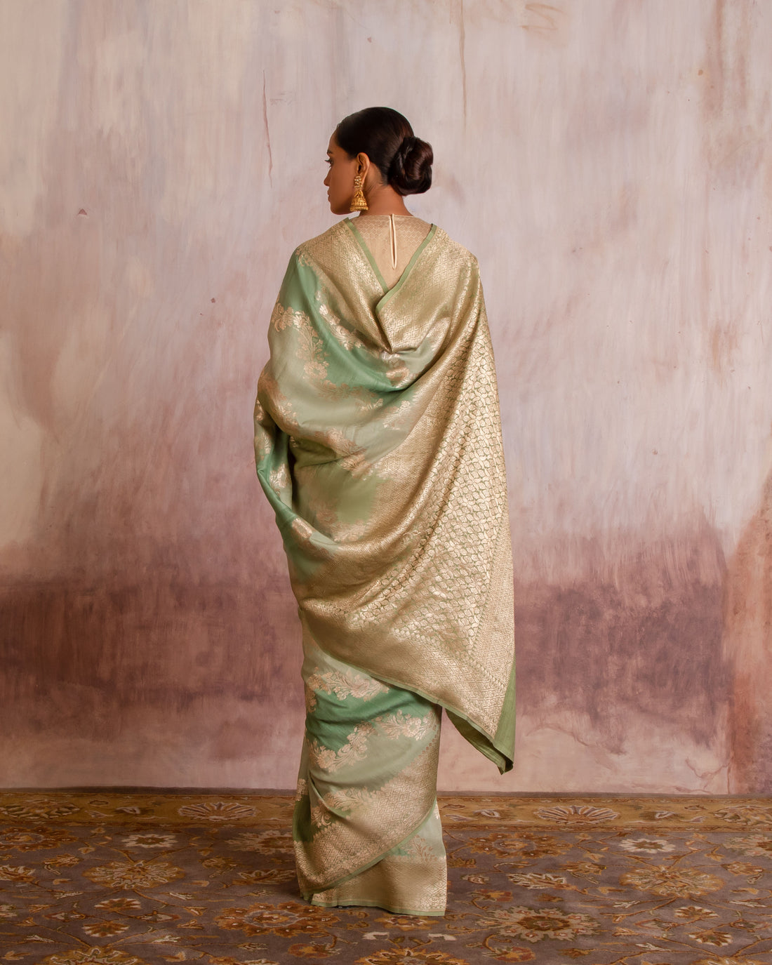 Mananya Rangkat Handwoven Saree Georgette