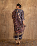 Pure Chanderi Silk Suit With Patti Digital Print
