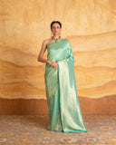 Nitya Stripe Weave Saree Pure Silk