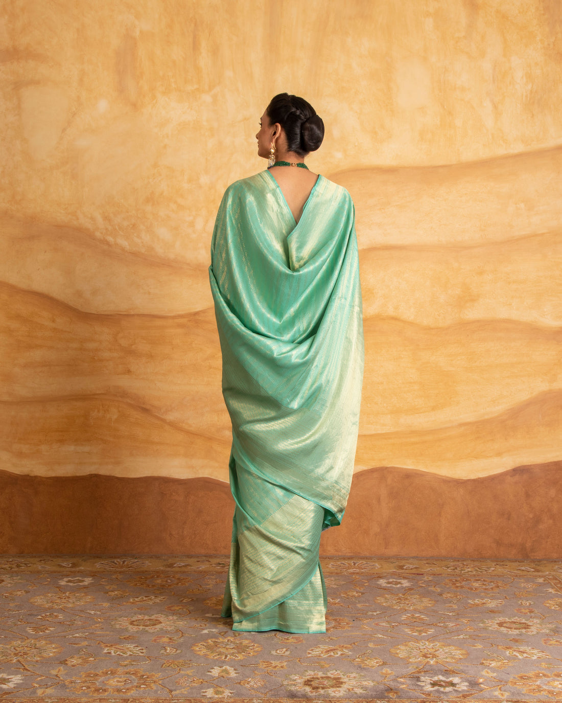 Nitya Stripe Weave Saree Pure Silk