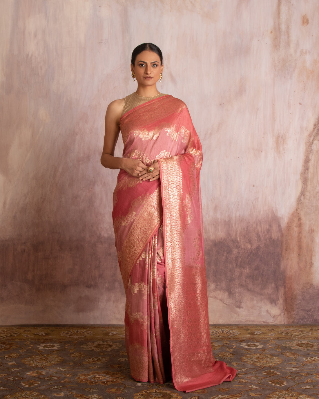 Mananya Rangkat Handwoven Saree Georgette