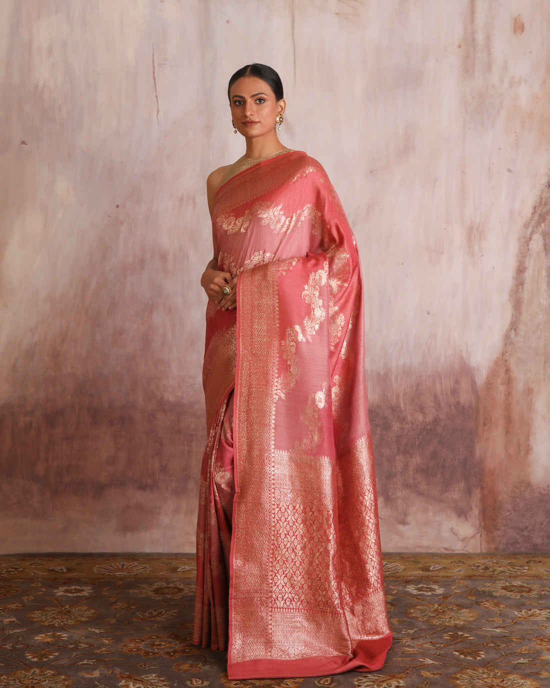 Mananya Rangkat Handwoven Saree Georgette