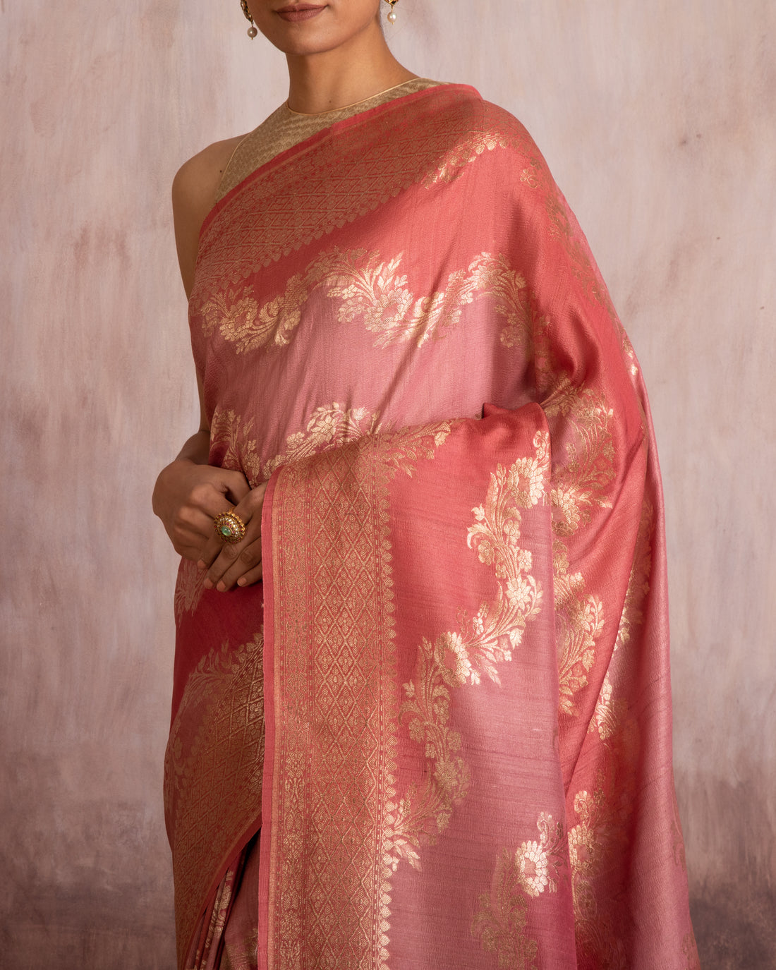 Mananya Rangkat Handwoven Saree Georgette