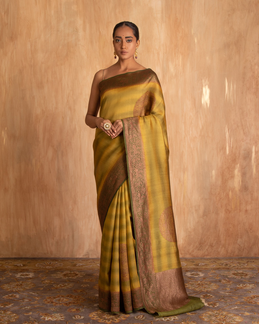 Lavani Buti Saree Desi Tusser