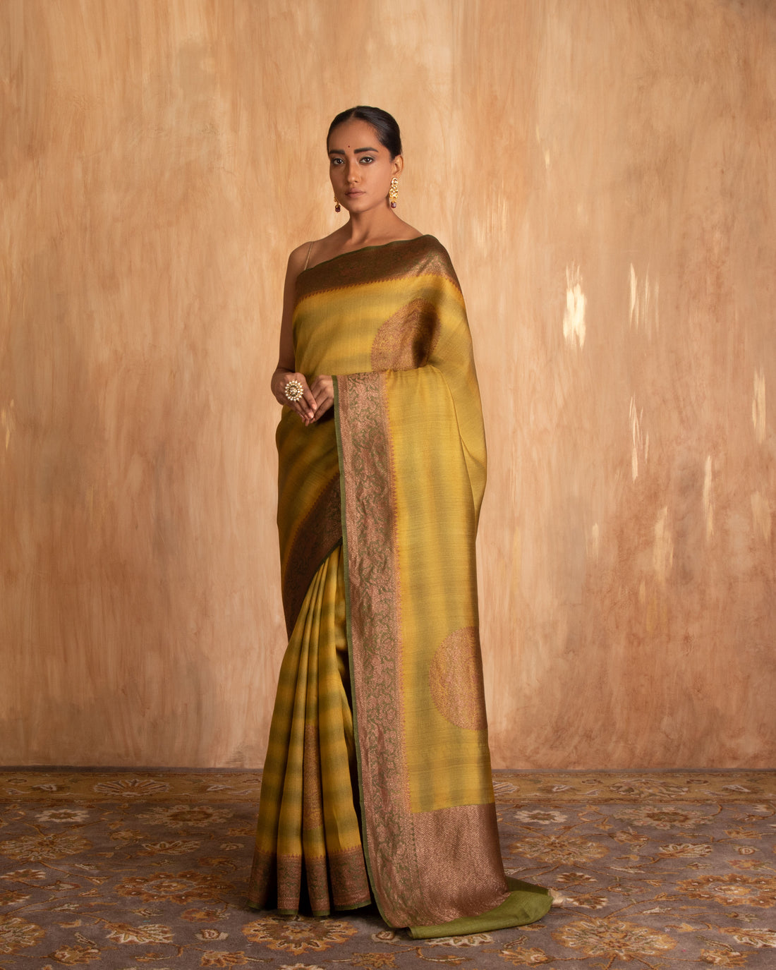 Lavani Buti Saree Desi Tusser