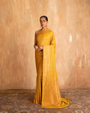 Nitya Zari Stripe Weave Saree Crape