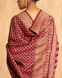 Tatvika Geometrical Weave Saree Crape