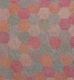 Multicoloured Geometric Print  Linen