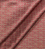 Geometric Print Zari Silk
