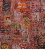 Maroon Pure Kora Fabric