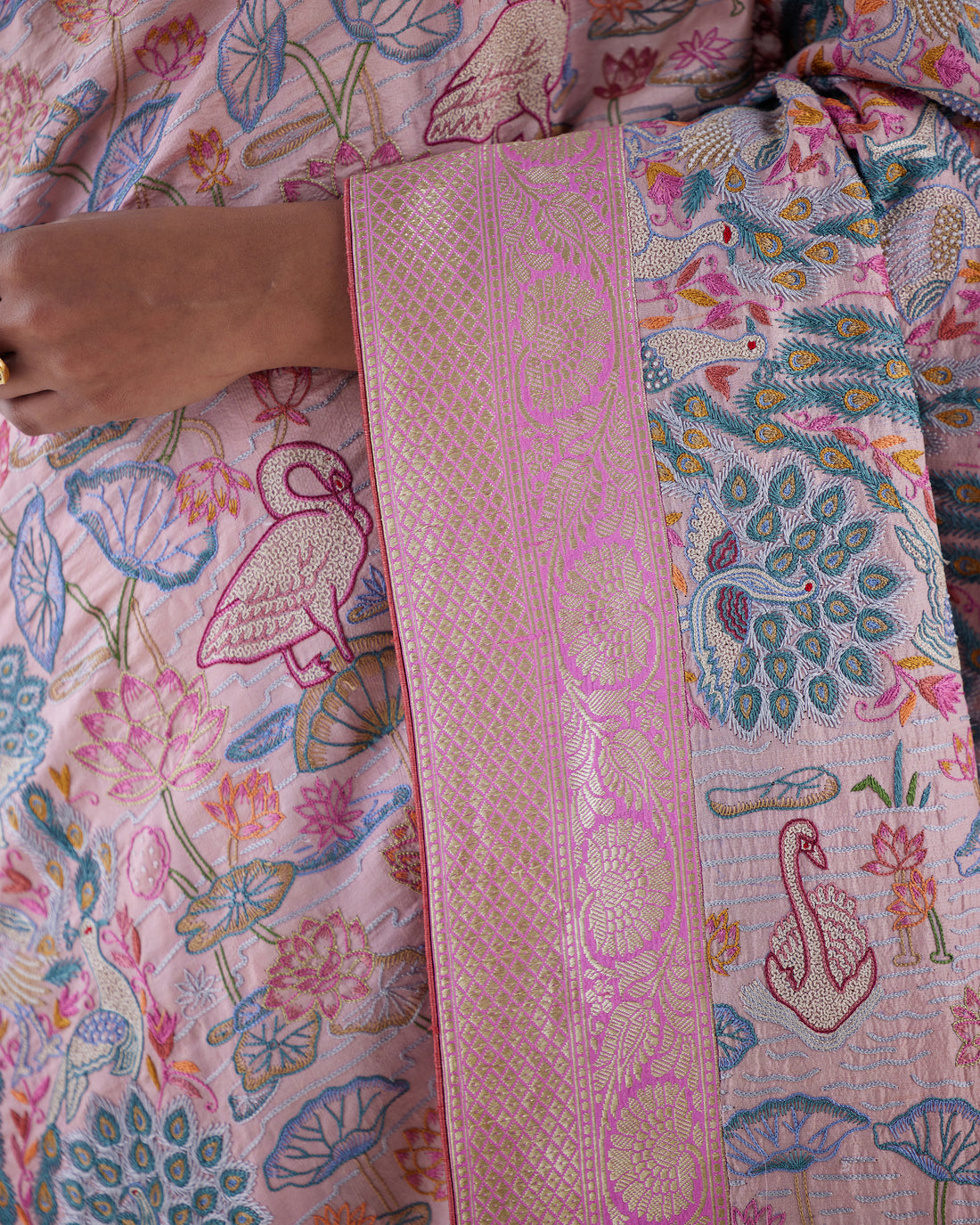 Georgette Silk Real Zari Saree