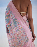 Georgette Silk Real Zari Saree