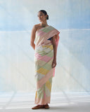 Real Zari pastel Rangkat Silk Saree