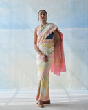Real Zari pastel Rangkat Silk Saree