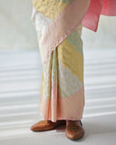 Real Zari pastel Rangkat Silk Saree