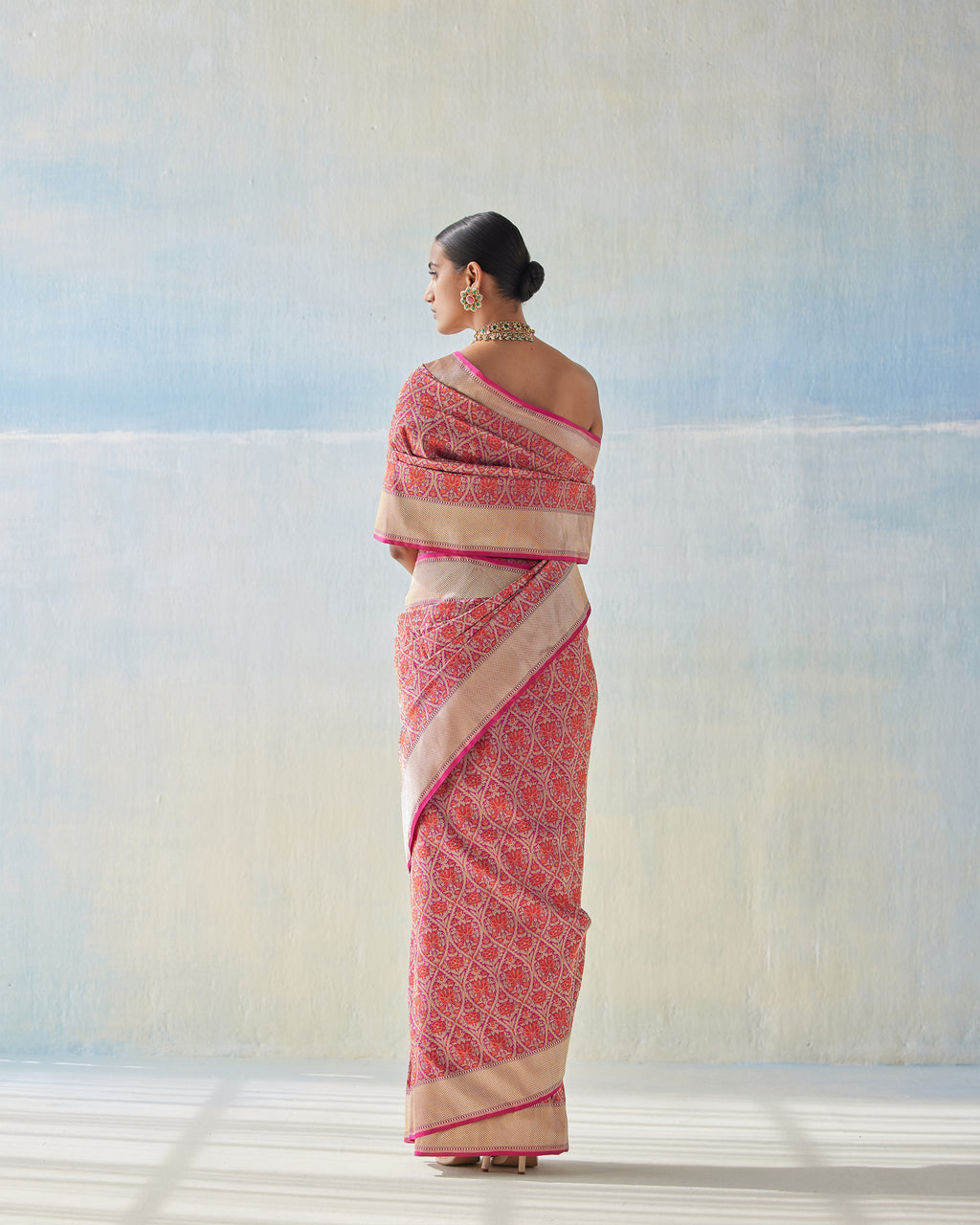 Real Zari Handwoven Khinkhwab Saree