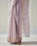 Real Zari Ektara Handwoven Organza Silk Saree