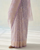 Real Zari Ektara Handwoven Organza Silk Saree