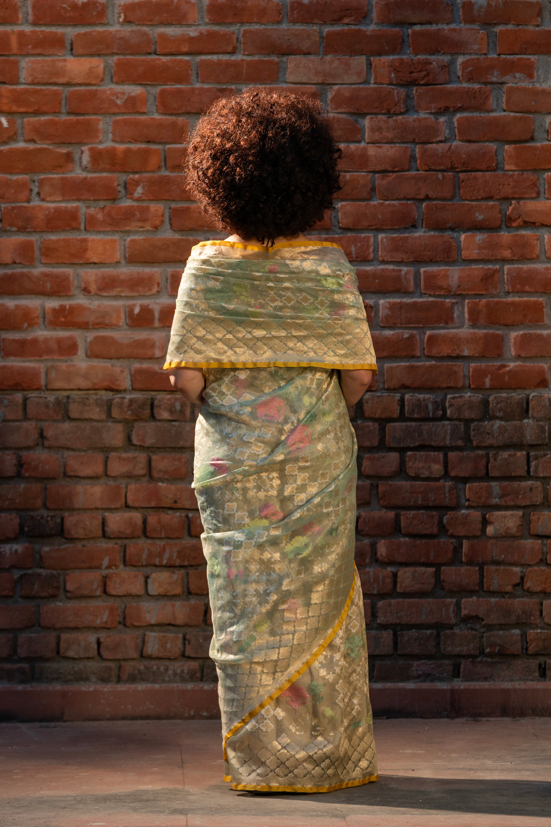 Tatvika Geometrical Weave Saree Net